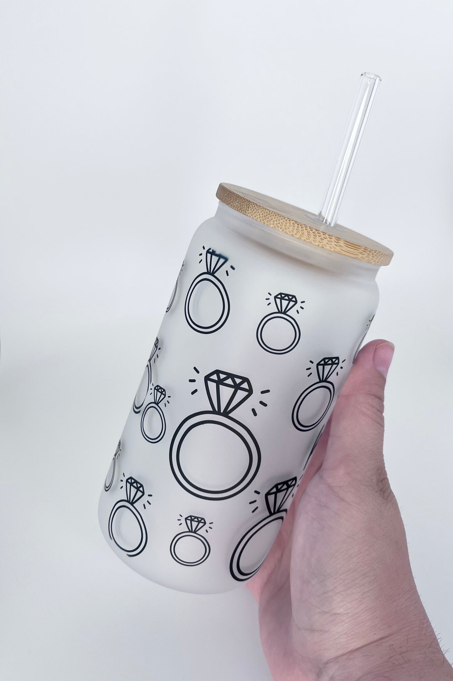 Wedding Planning 16oz Glass Can Cup
