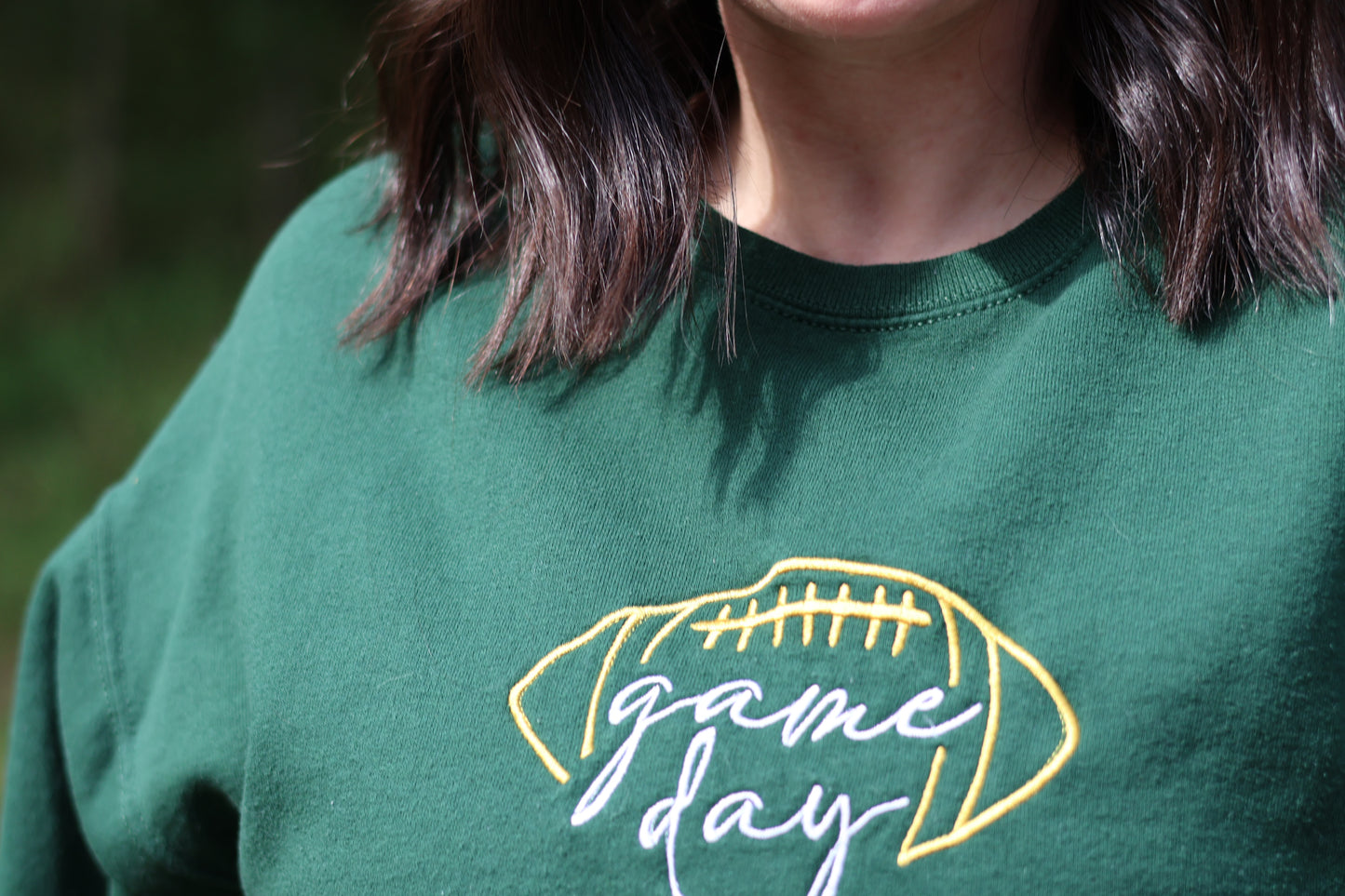 Game Day Embroidered Crewneck Sweatshirt