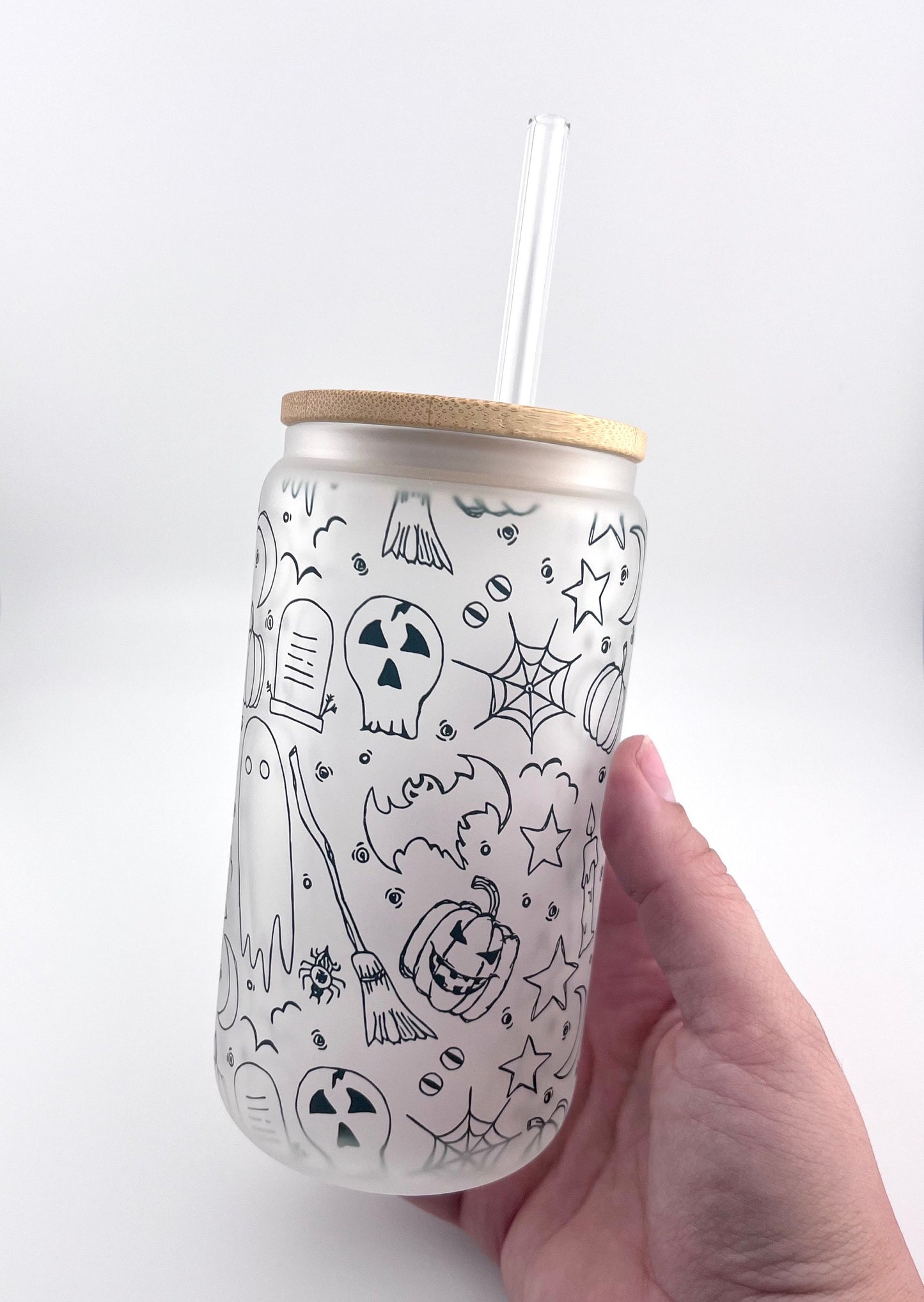 Halloween Ice Coffee Glass