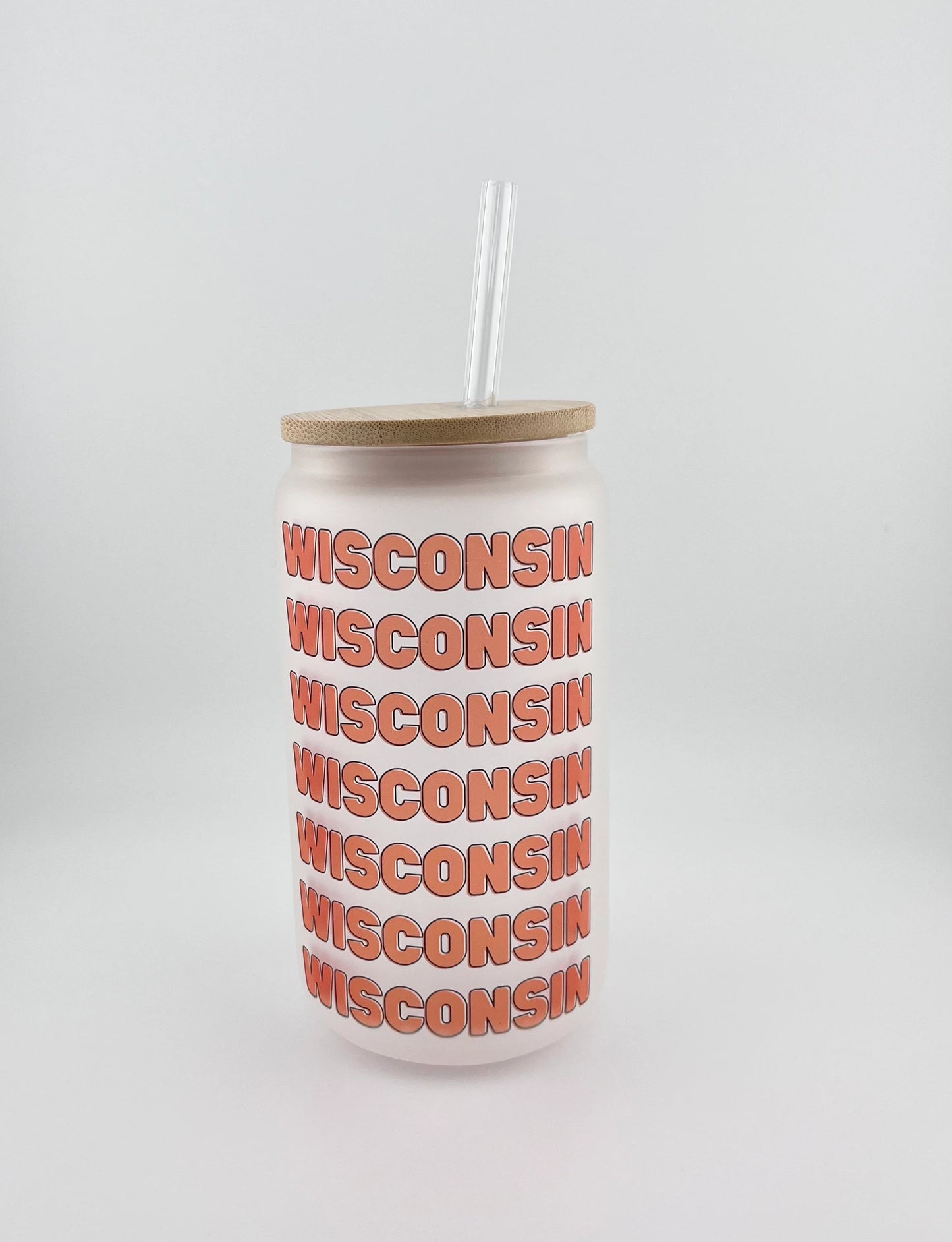 Copy of Copy of Copy of 16oz glass beer glass with bamboo lid