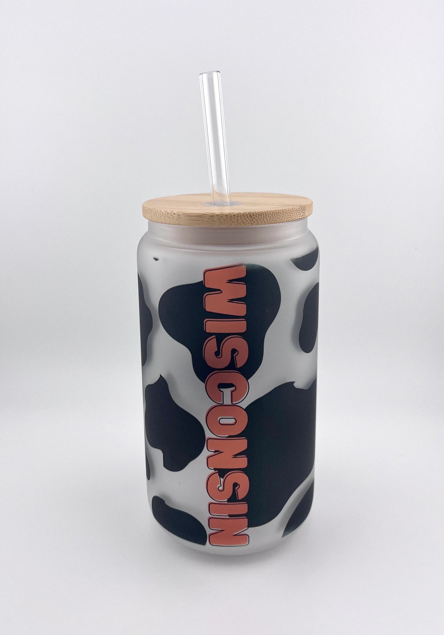 Copy of Copy of 16oz glass beer glass with bamboo lid