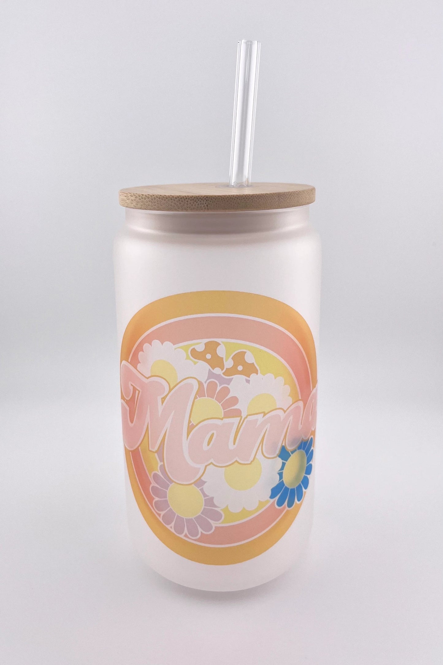 16oz Mama Can Ice Coffee Glass