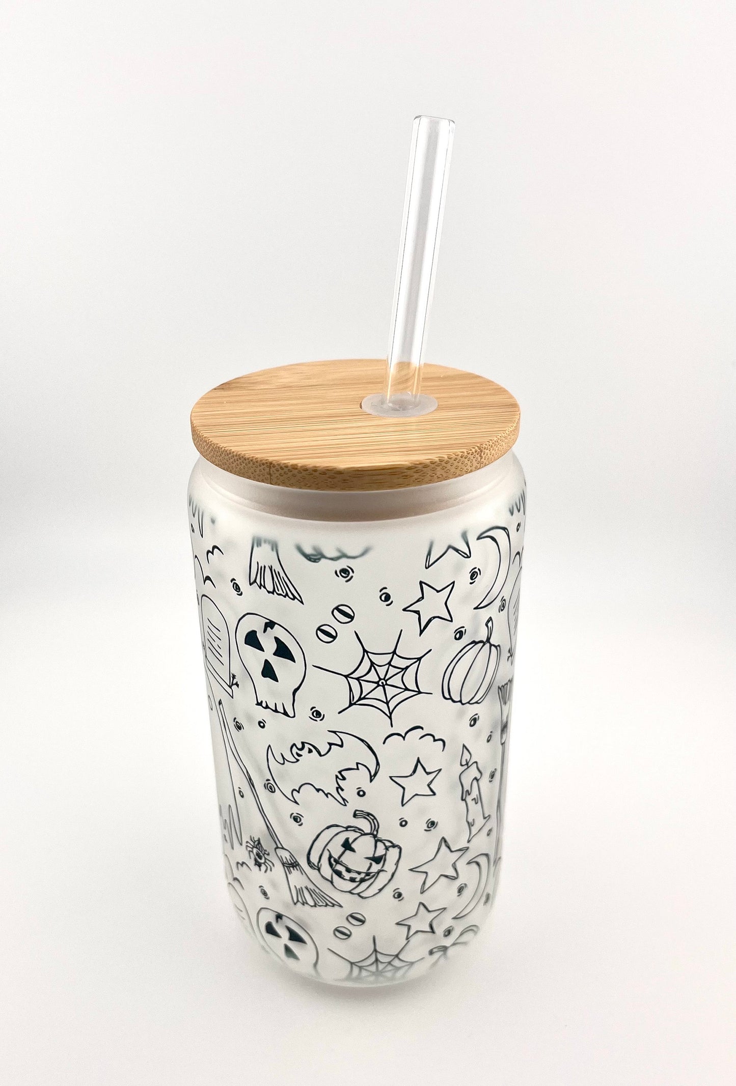Halloween Ice Coffee Glass