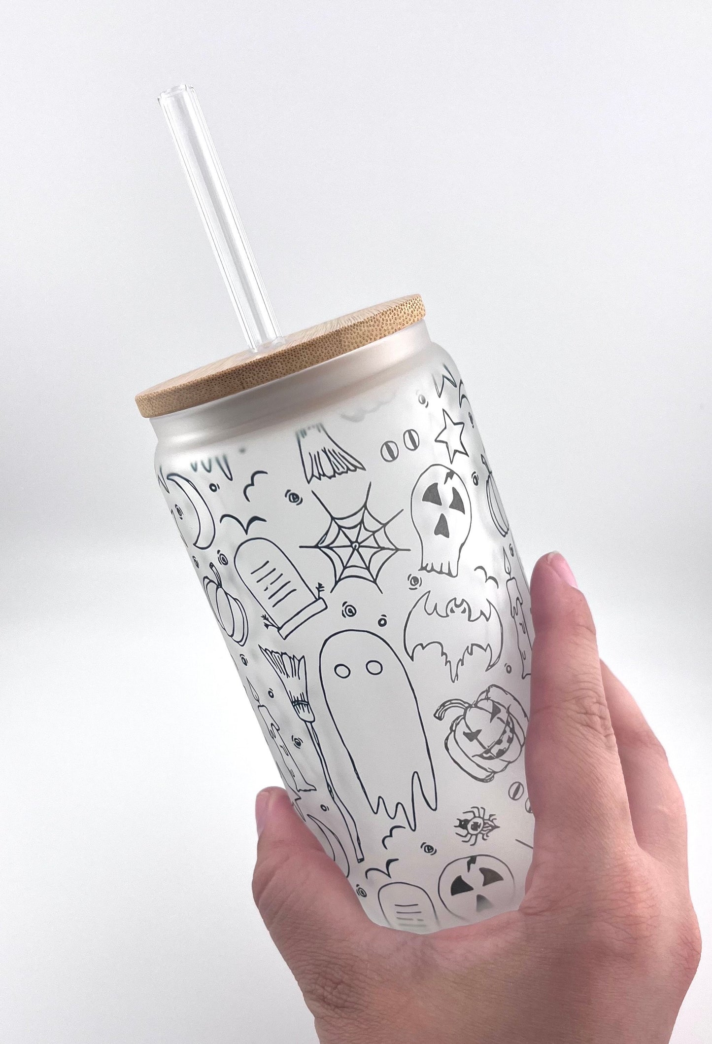 Halloween Ice Coffee Glass