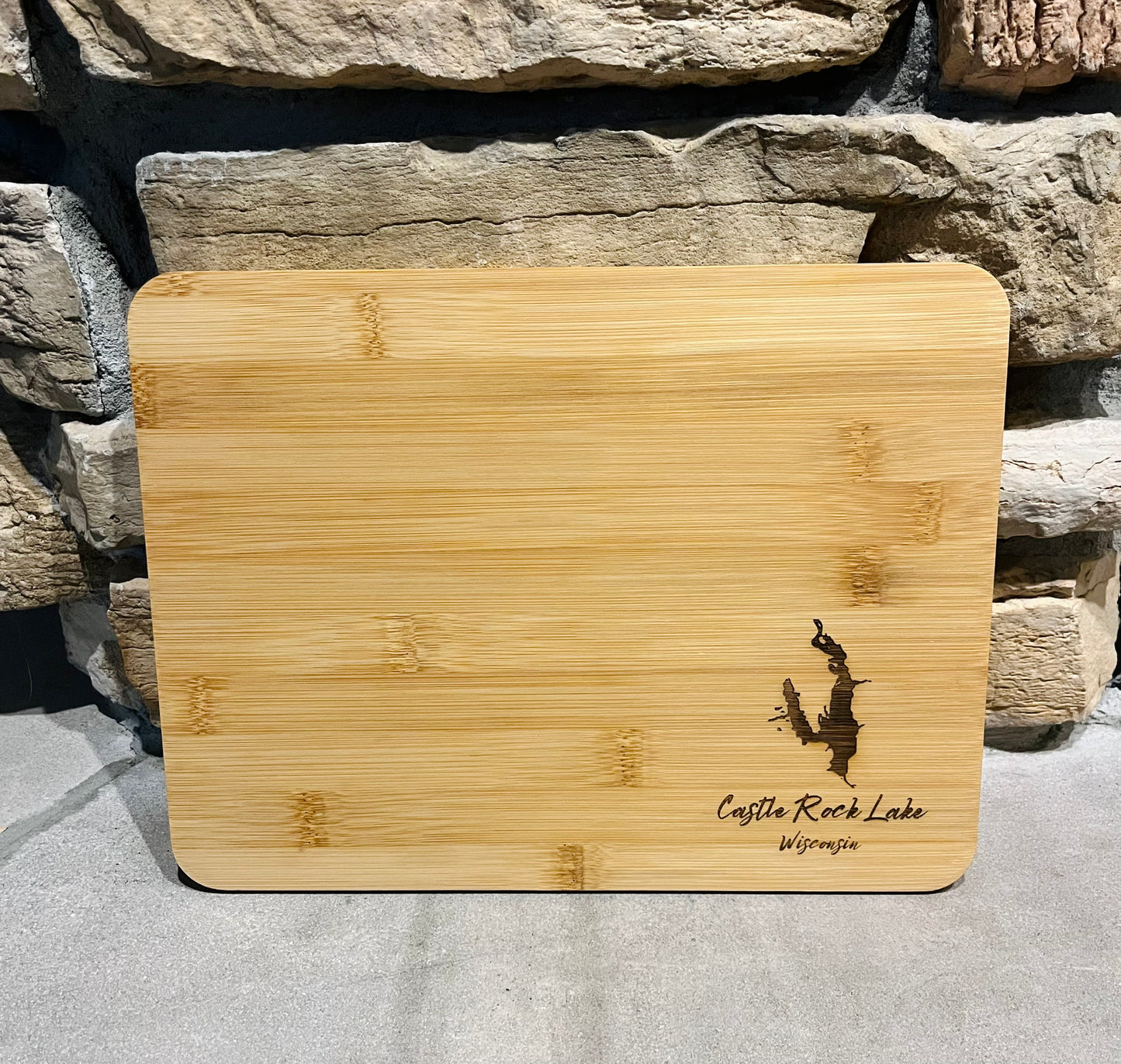 Castle Rock Lake Engraved Cutting Board
