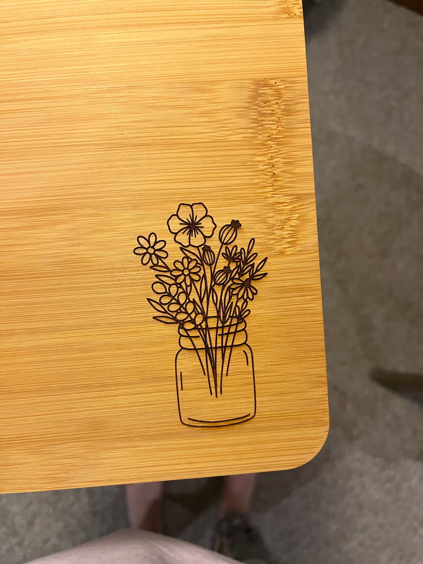 Flower Cutting Board