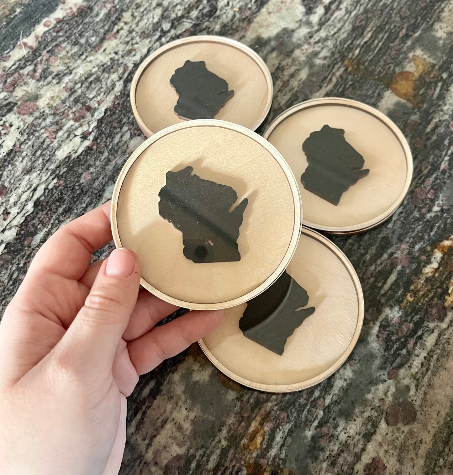 Set of 4 Wisconsin Coaster