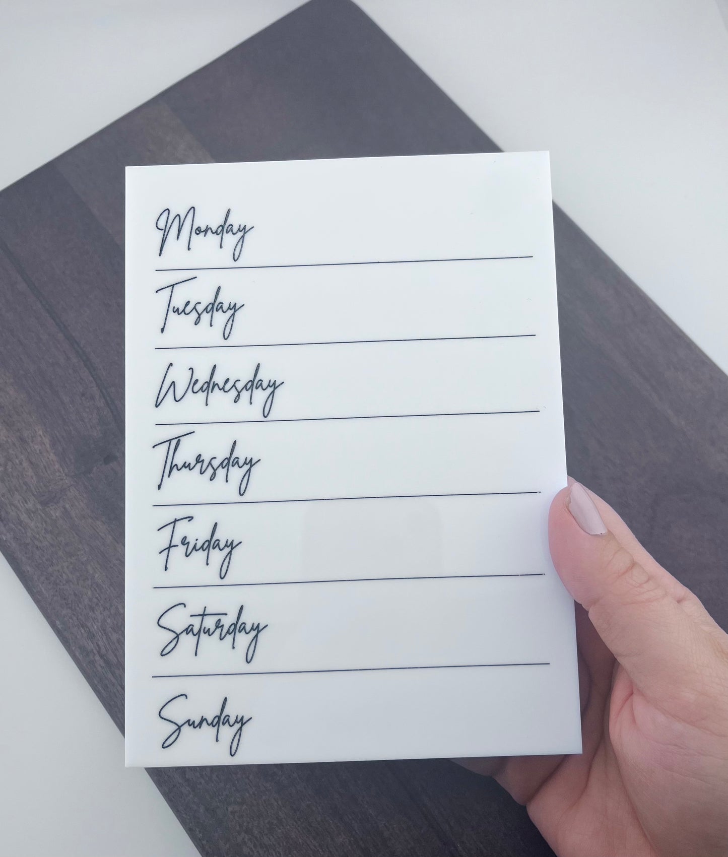 Whiteboard What's for Dinner Weekly Meal Planner