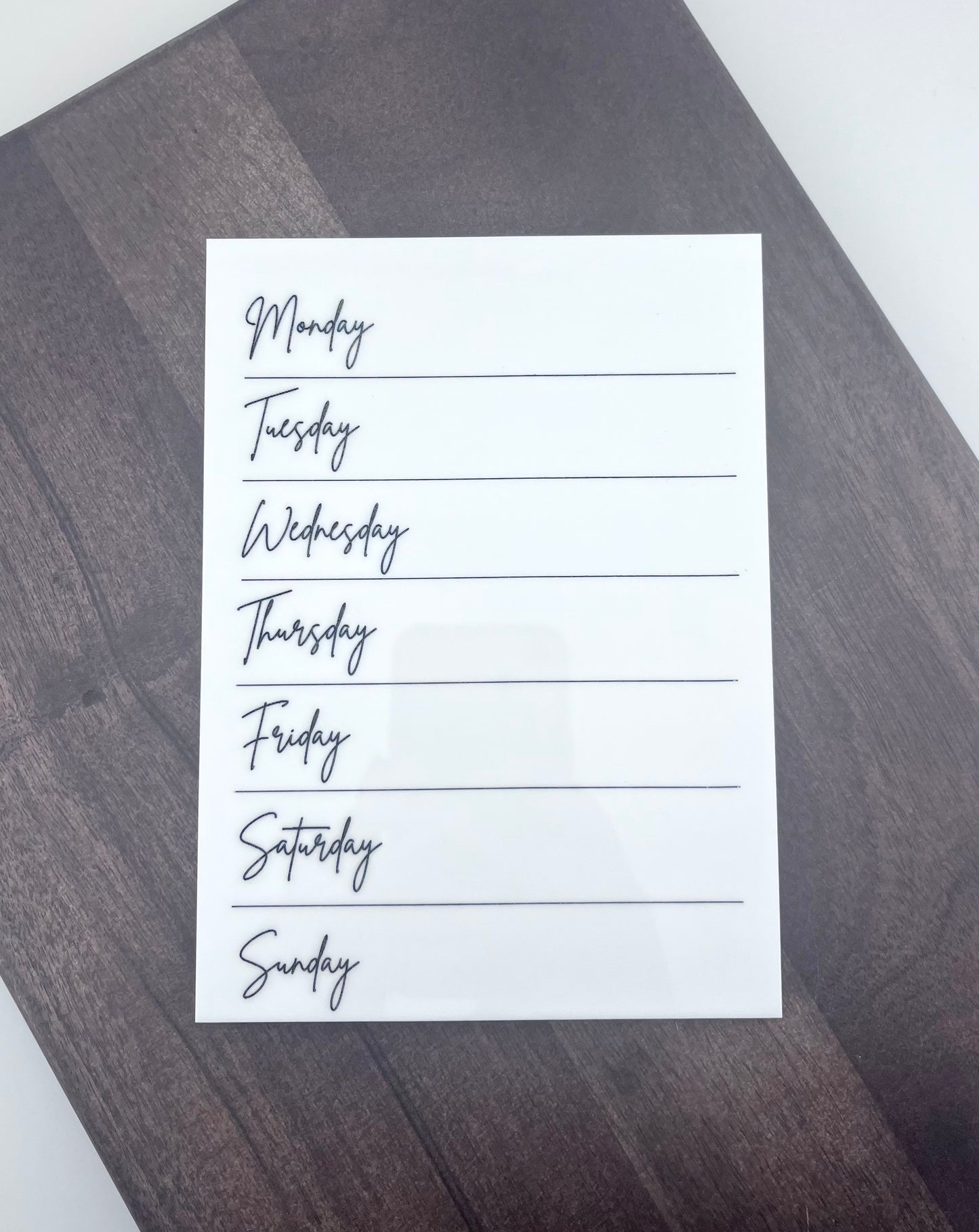 Whiteboard What's for Dinner Weekly Meal Planner
