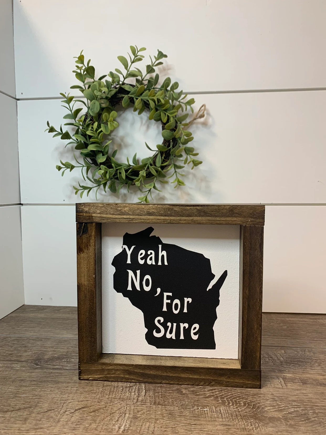 Wisconsin Themed Wood Sign