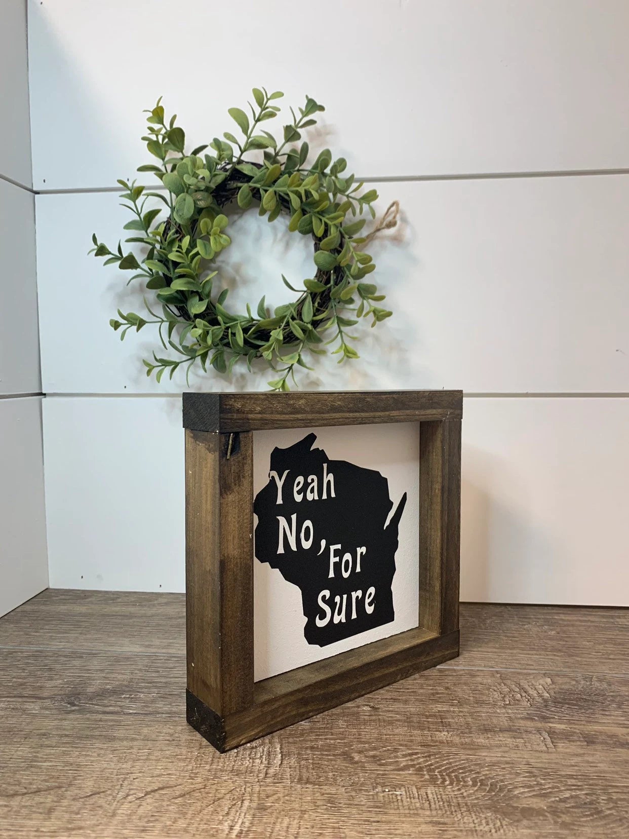 Wisconsin Themed Wood Sign