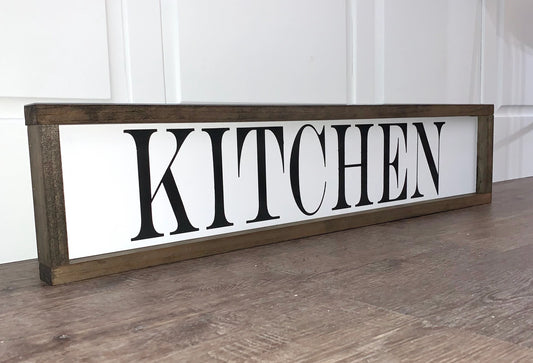 Wood Kitchen Sign
