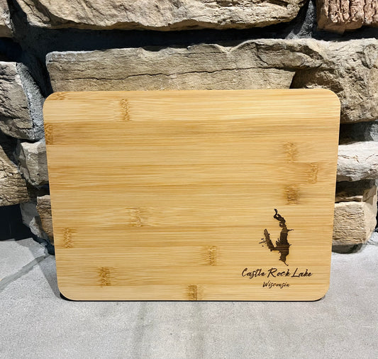 Castle Rock Lake Engraved Cutting Board