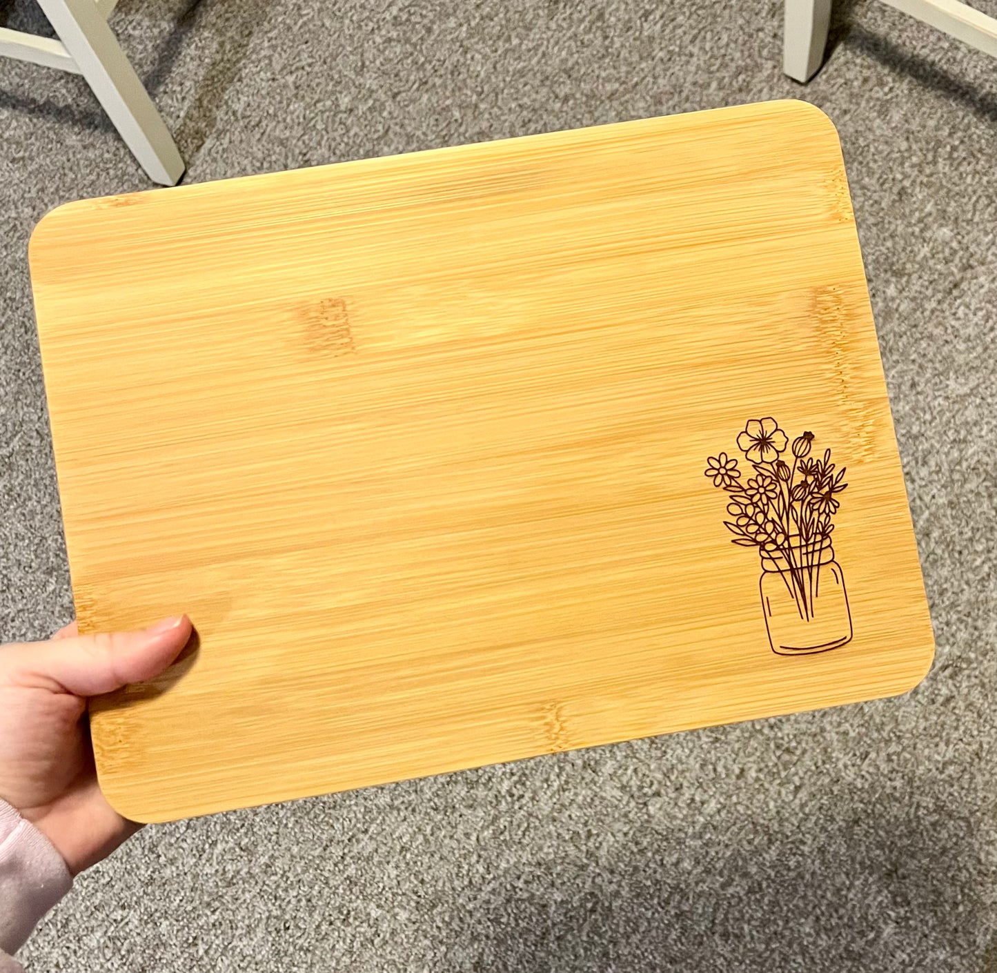 Flower Cutting Board